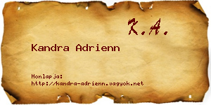 Kandra Adrienn névjegykártya